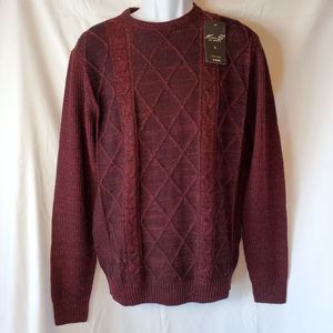 Kian D Los Angeles Maroon Knit Sweater Size Large